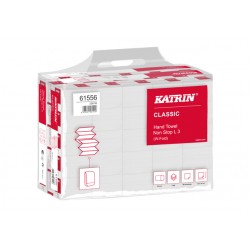 Handdoek Katrin 61556 W-vouw Classic 3laags 24x32cm 25x90st
