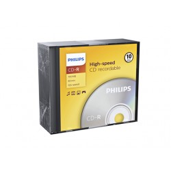 CD-R Philips 80Min 700MB 52x SL (10)
