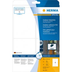 Etiket HERMA 9534 99.1x139mm weerbestendig wit 40stuks
