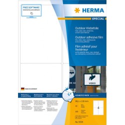 Etiket HERMA 9539 99.1x139mm weerbestendig wit 160stuks