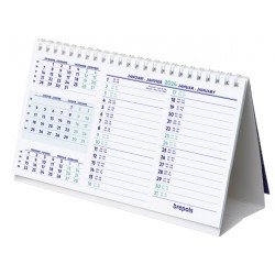Bureaumaandkalender 2026 Brepols 210x125mm