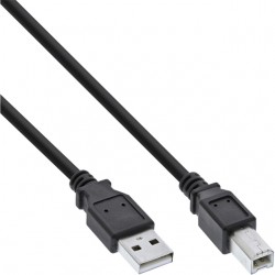 Kabel InLine USB-A USB-B 2.0 M 3 meter zwart