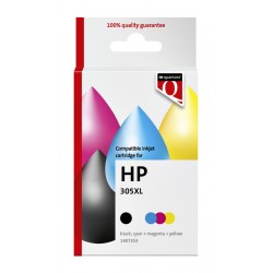 Inktcartridge Quantore alternatief tbv HP 305XL zwart + kleur
