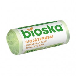 Afvalzak Bioska zetmeel 42x50cm 20 liter groen rol à 15 stuks