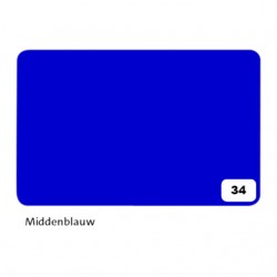 Fotokarton Folia 2zijdig 50x70cm 300gr nr34 middenblauw