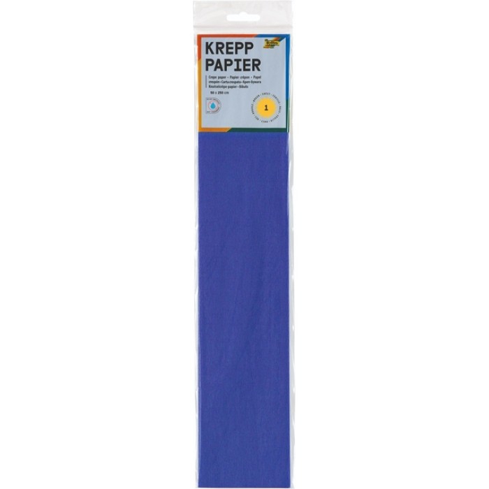 Crêpepapier Folia 250x50cm nr128 briljantblauw