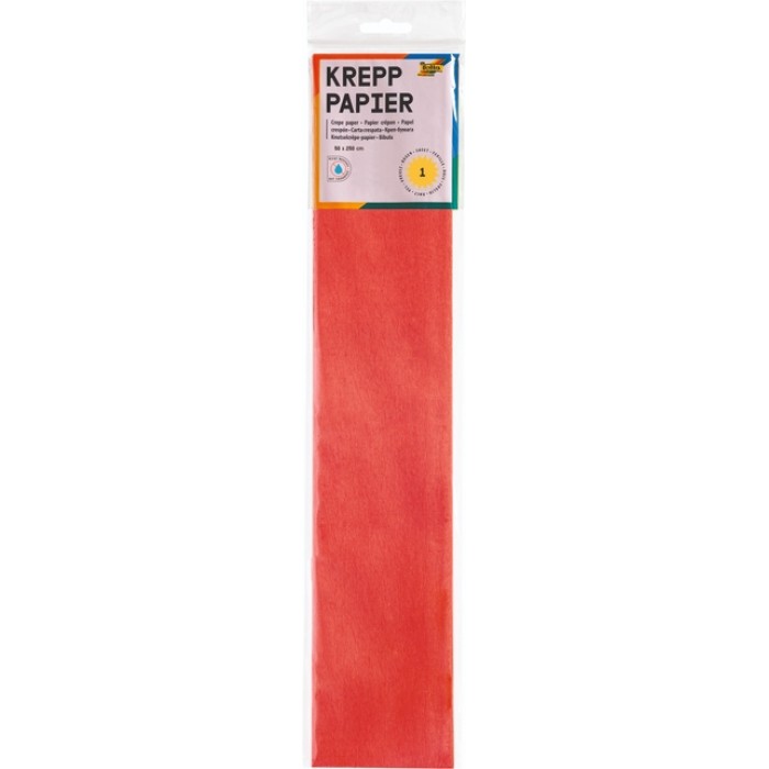 Crêpepapier Folia 250x50cm nr134 felrood