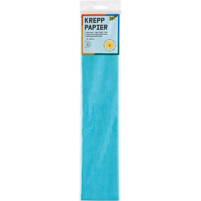 Crêpepapier Folia 250x50cm nr120 lichtblauw