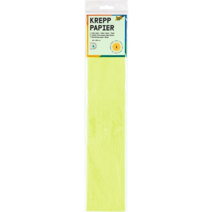 Crêpepapier Folia 250x50cm nr145 lichtgroen