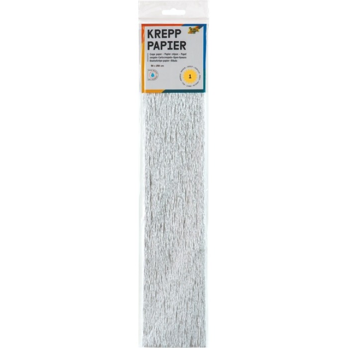 Crêpepapier Folia 250x50cm nr9126 zilver