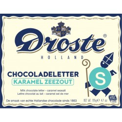 Chocoladeletter Droste melk karamel zeezout "S" 135gr