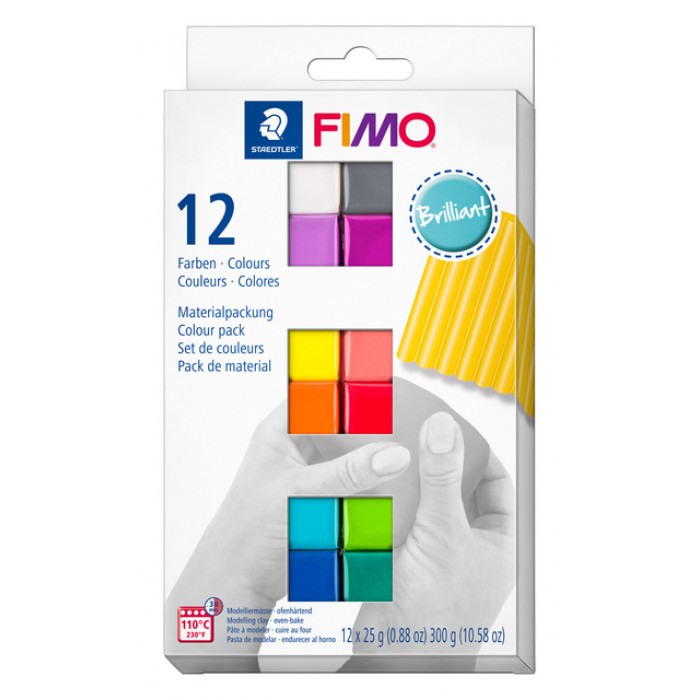 Klei Fimo soft colour pak à 12 briljante kleuren