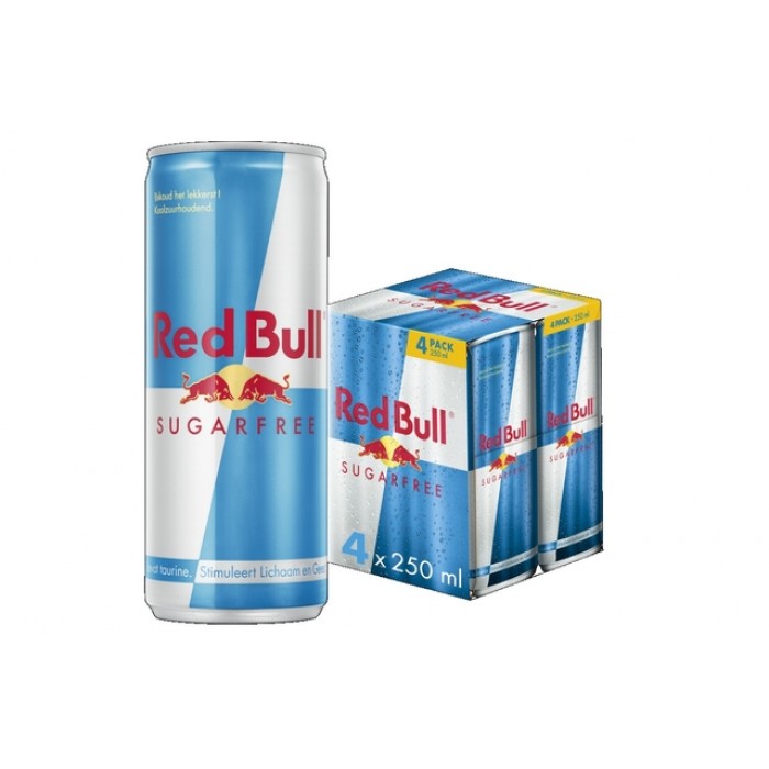 Energiedrank Red Bull sugarfree blik 250 ml