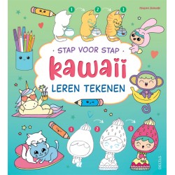 Tekenboek Deltas stap voor stap Kawaii
