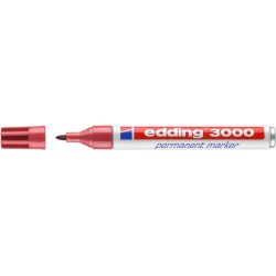 Viltstift edding 3000 rond karmijnrood 1.5-3mm