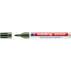 Viltstift edding 3000 rond olijfgroen 1.5-3mm
