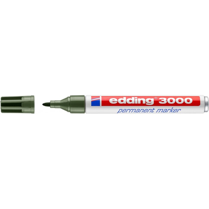 Viltstift edding 3000 rond 1.5-3mm olijfgroen
