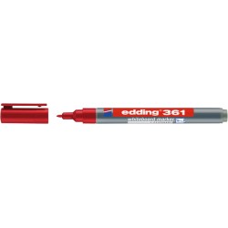 Viltstift edding 361 whiteboard rond rood 1mm