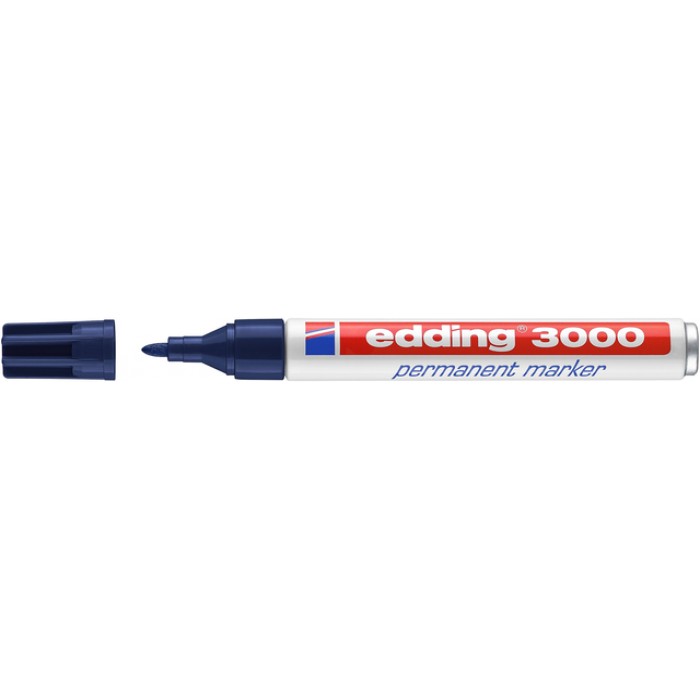 Viltstift edding 3000 rond 1.5-3mm staalblauw