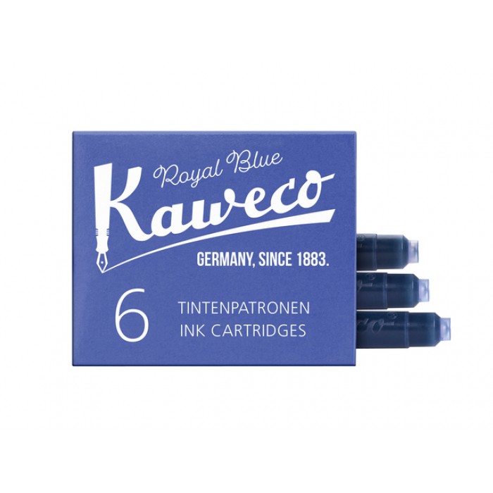 Inktpatroon Kaweco koningsblauw doosje à 6 stuks