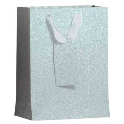 Cadeautas IG Group Zilver glitter 175x98x229mm