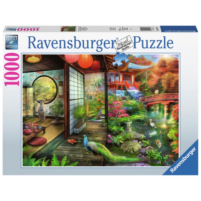 Puzzel Ravensburger Theehuis Japanse tuin 1000 stukjes