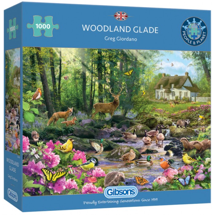 Puzzel Gibsons Woodland Glade 1000st