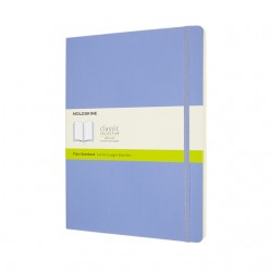 Notitieboek Moleskine XL 190x250mm blanco soft cover hydrangea blue