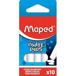Schoolbordkrijt Maped White'Peps set á 10 stuks wit