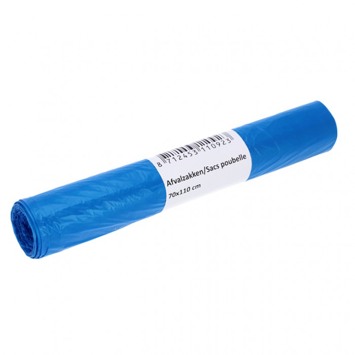 Afvalzak Cleaninq 70x110cm HDPE T25 120L blauw