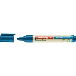Viltstift edding 31 Ecoline voor flipover rond 1.5-3mm blauw