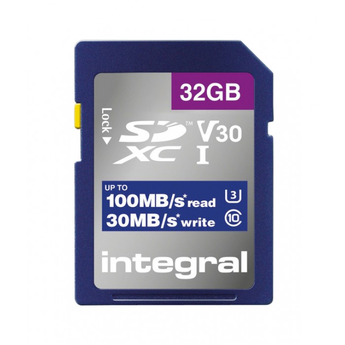 Geheugenkaart Integral SDHC-XC 32GB High Speed