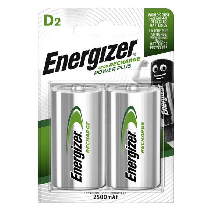 Batterij oplaadbaar Energizer 2xD 2500mAh