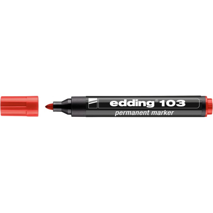 Viltstift edding 103 rond medium rood