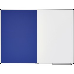 Combibord Legamaster UNITE blauw vilt-whiteboard 90x120cm