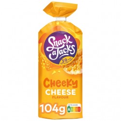 Rijstwafel Snack-a-Jacks cheese pak 104 gram