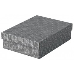 Opberg- en geschenkdoos Esselte home middelgroot 265x100x360mm grijs 3 stuks