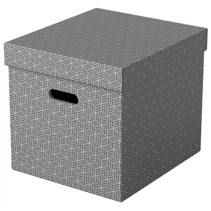 Opbergdoos Esselte home kubus 320x315x365mm grijs 3 stuks