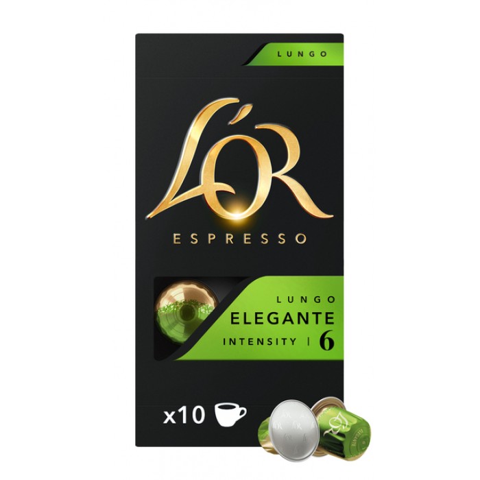 Koffiecups L'Or espresso Lungo Elegante 10 stuks