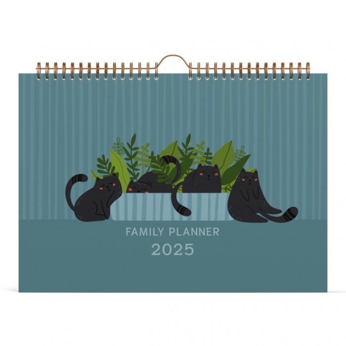 Familiekalender 2025 Lannoo 310x220 Cats 7dagen/1pagina