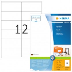 Etiket HERMA 4635 105x48mm Premium wit 2400 etiketten
