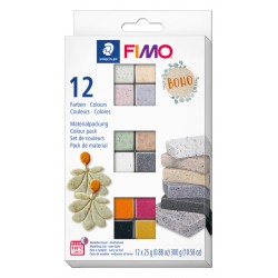 Klei Fimo effect colour pak à 12 Boho kleuren