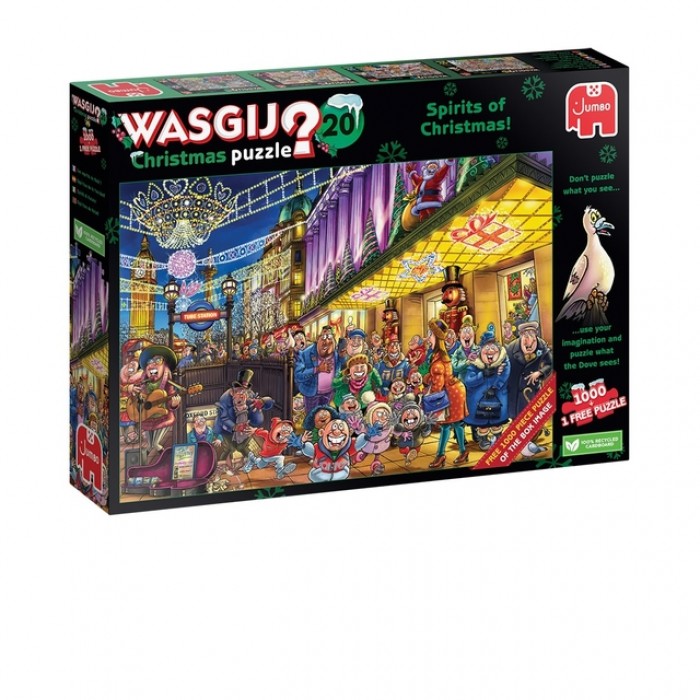 Puzzel Wasgij Christmas 20 - De Geesten van de Kermis! 2x1000st (1 puzzle for free)