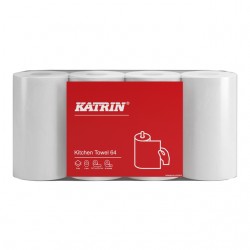 Keukenrol Katrin 2-laags wit 4 rollen 87075