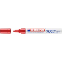 Viltstift edding 750 lakmarker creatief rond 2-4mm rood
