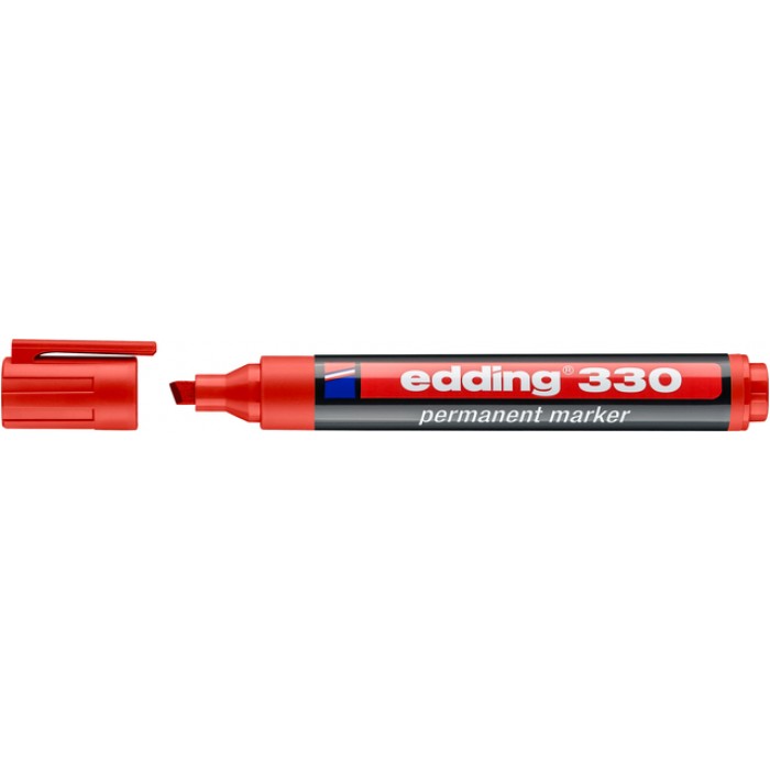 Viltstift edding 330 schuin 1.5-5mm rood