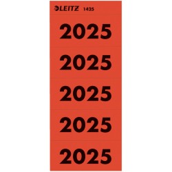 Rugetiket Leitz 2025 rood 100 stuks