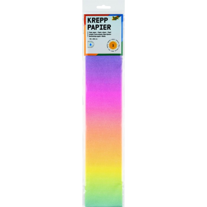 Crêpepapier Folia regenboog 250x50cm 10 kleuren