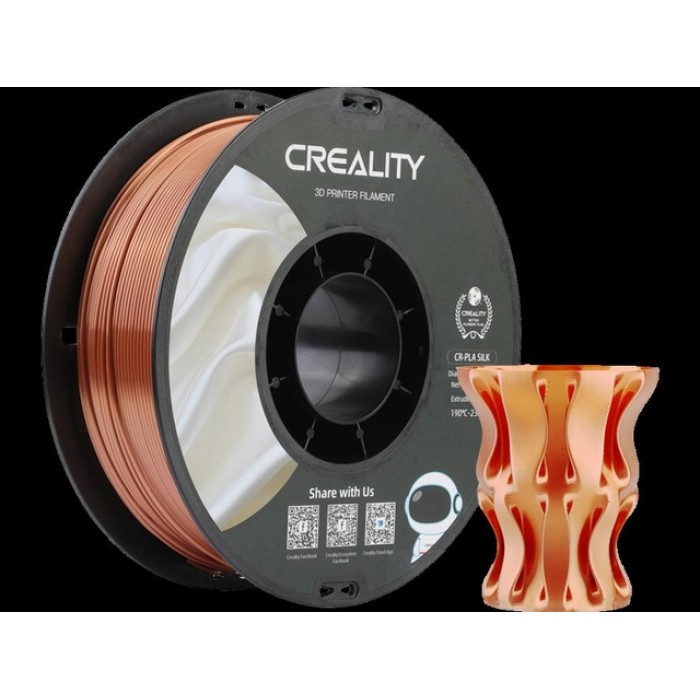 3D Filament Creality PLA 1.75mm Silk Rood Koper 1kg