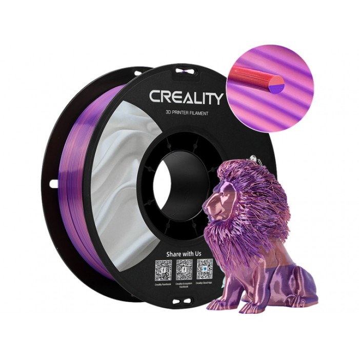 3D Filament Creality PLA 1.75mm Silk Roze Paars 1kg